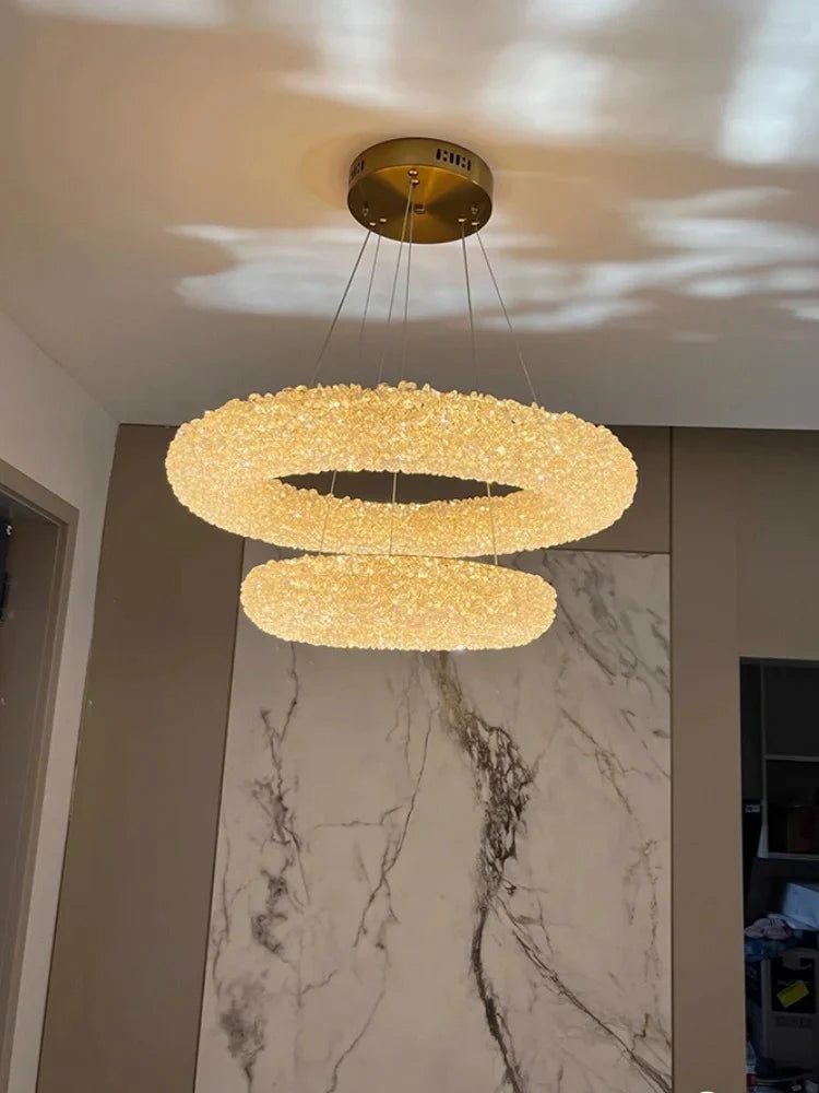 Silver & gold LED ceiling light