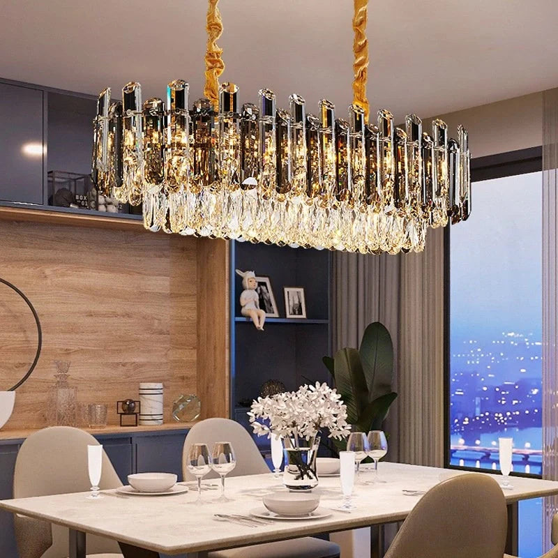 Stylish LED crystal hanging light