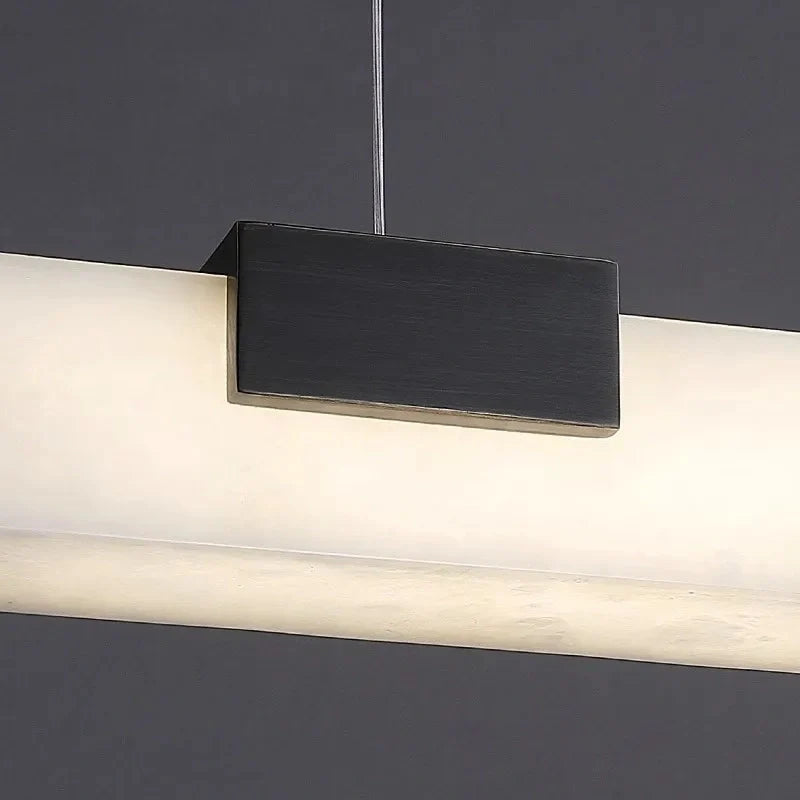 Stylish alabaster pendant lamp interior