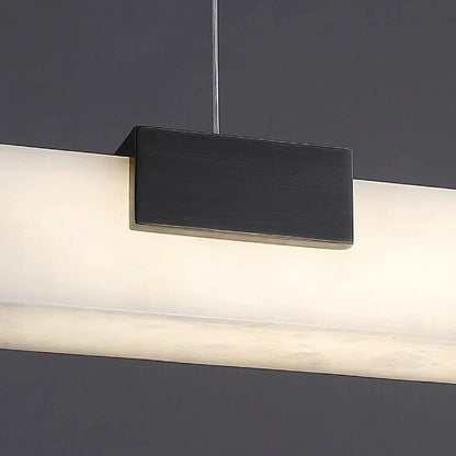 Stylish alabaster pendant lamp interior