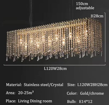 Stylish crystal lamp for living & dining
