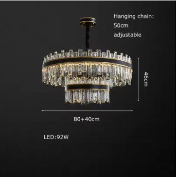Tricolor LED Modern Chandelier for Dining Room