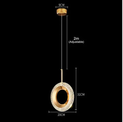 Two-Head Modern LED Pendant – Corridor and Bedroom Lighting