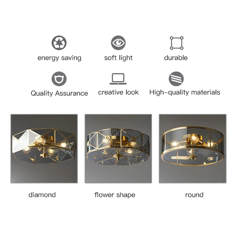 Norwood Gold Frame Chandelier