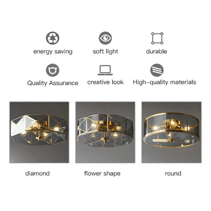 Norwood Gold Frame Chandelier