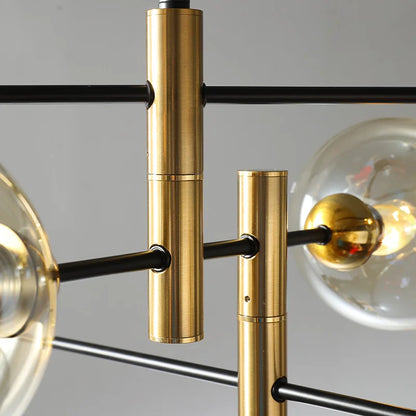 Embankment Chandelier Modern  Chic Glass Globe Pendant - Zynella