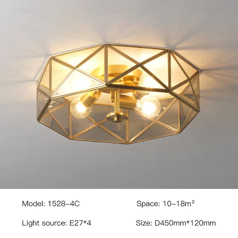 Norwood Gold Frame Chandelier