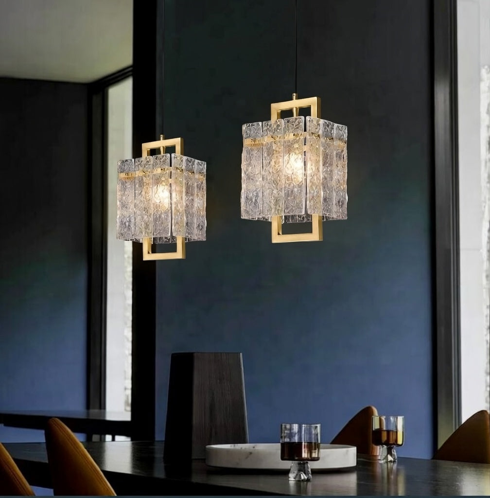 Ozma Golden Glass Wall Light