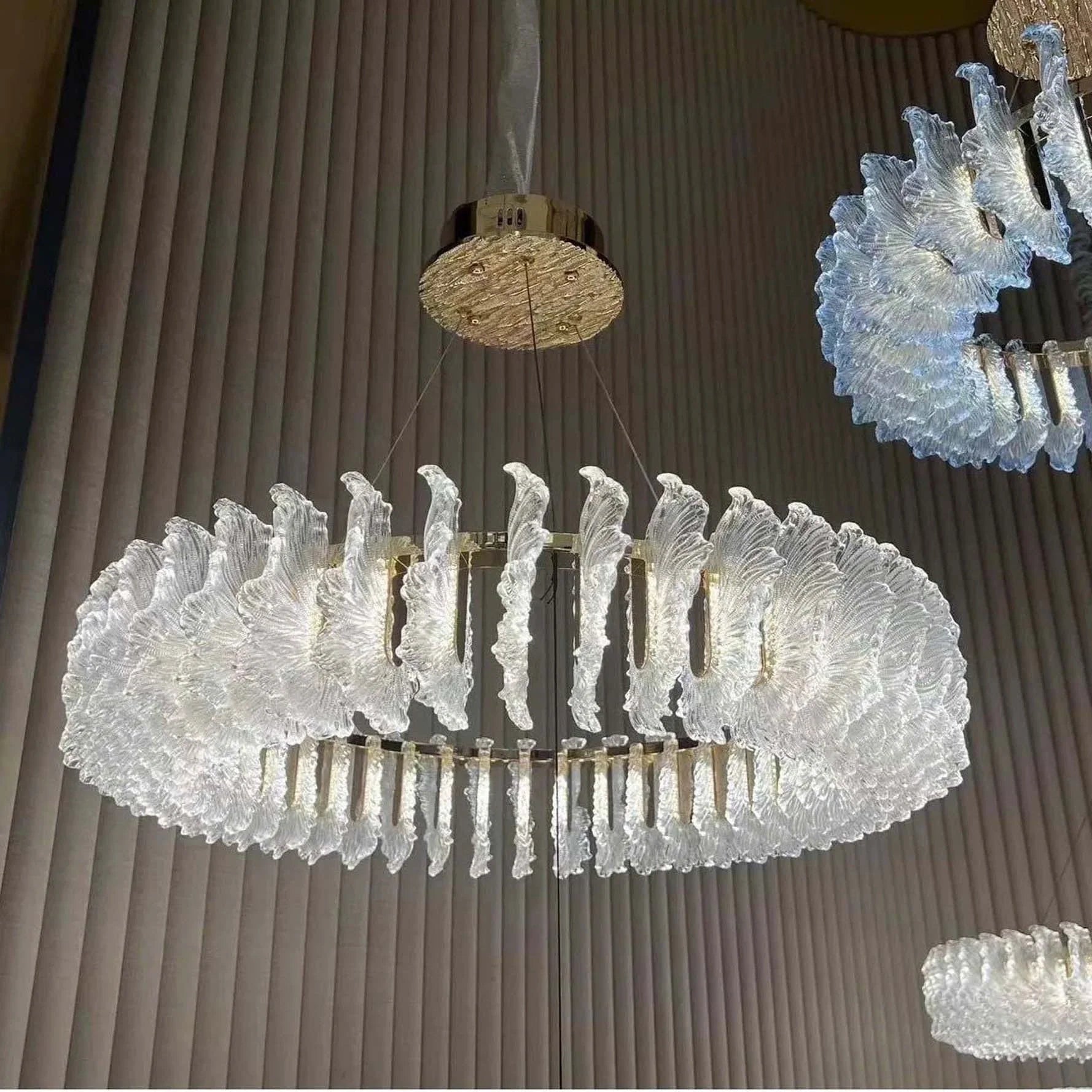 Zynella French Acrylic Chandelier – Bedroom Lighting Fixture