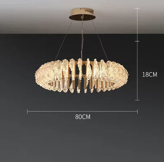 Zynella LED Chandelier Over Table – Contemporary Dining Light