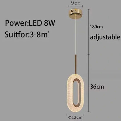 Zynella LED Pendant Close-Up – Elegant Minimalist Design