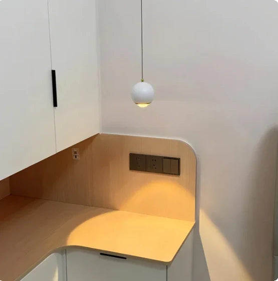 Zynella LED Wall Chandelier Side View – Sleek Minimalist Design