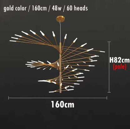 Zynella Spiral Modern Chandelier