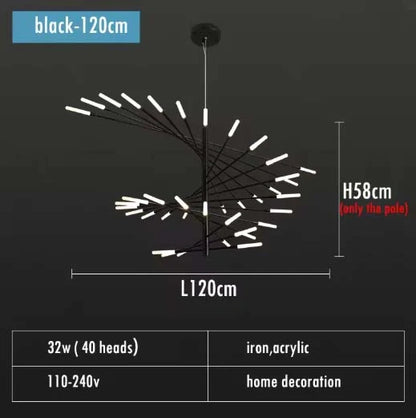 Zynella Spiral Modern Chandelier
