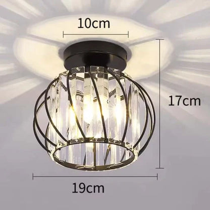 Maeve Ceiling Crystal Glass Lamps