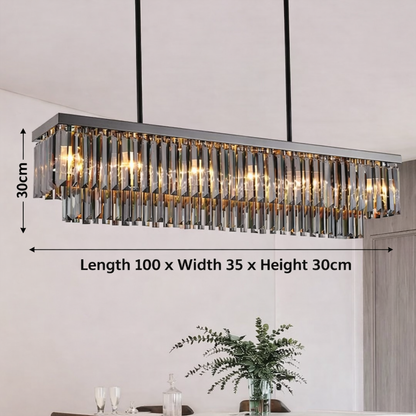 Katie Black Crystal Chandelier