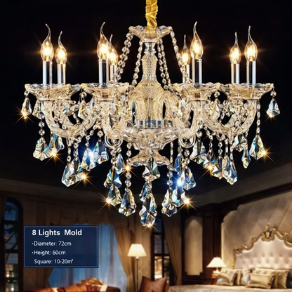 Zynella Italian K9 Candlestick Chandelie