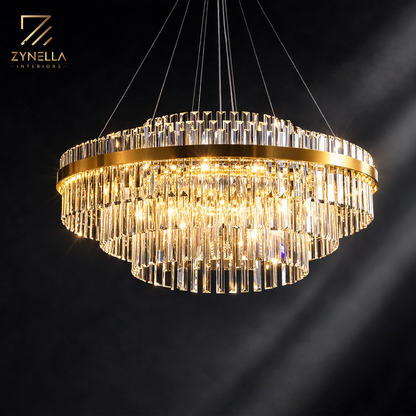 Orion Modern Crystal Chandelier | Zynella Interior