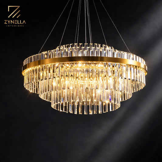 Orion Modern Crystal Chandelier | Zynella Interior