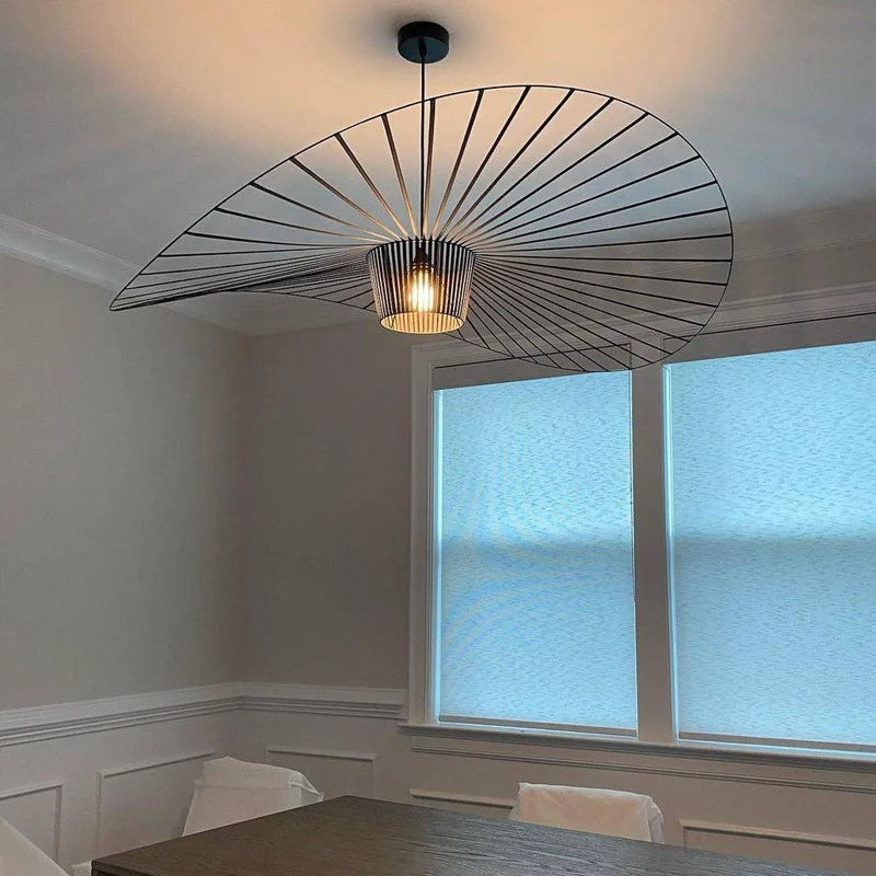 Zynella Straw Arc Chandelier