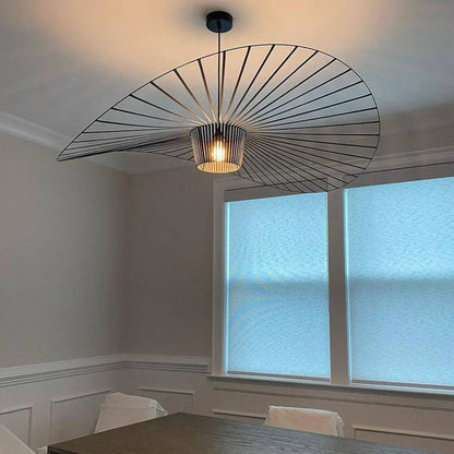 Zynella Straw Arc Chandelier