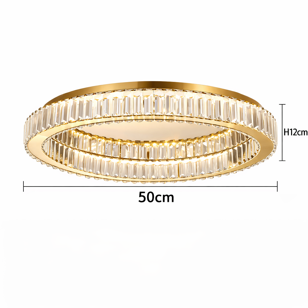 Penelope Modern Gold Ring Chandelier