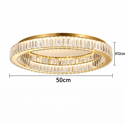 Penelope Modern Gold Ring Chandelier