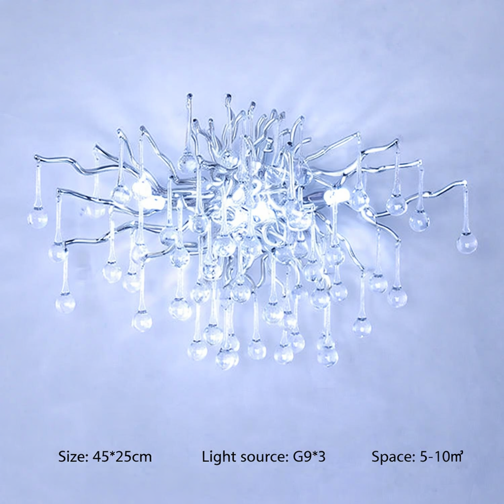 Eystra Crystal Gold Wall Lamp