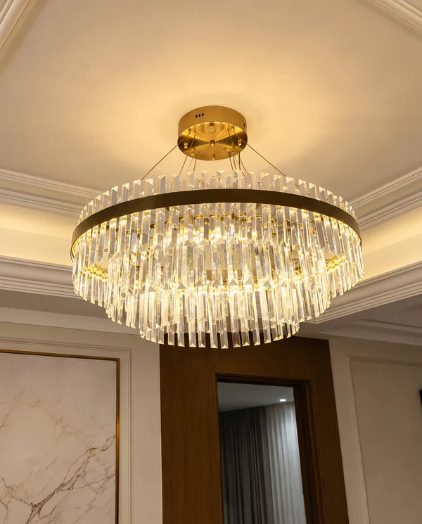 Orion Modern Crystal Chandelier | Zynella Interior