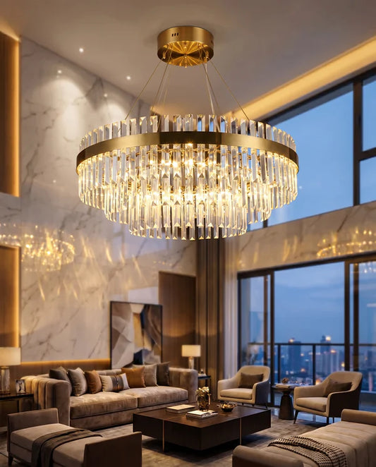 Orion Modern Crystal Chandelier | Zynella Interior