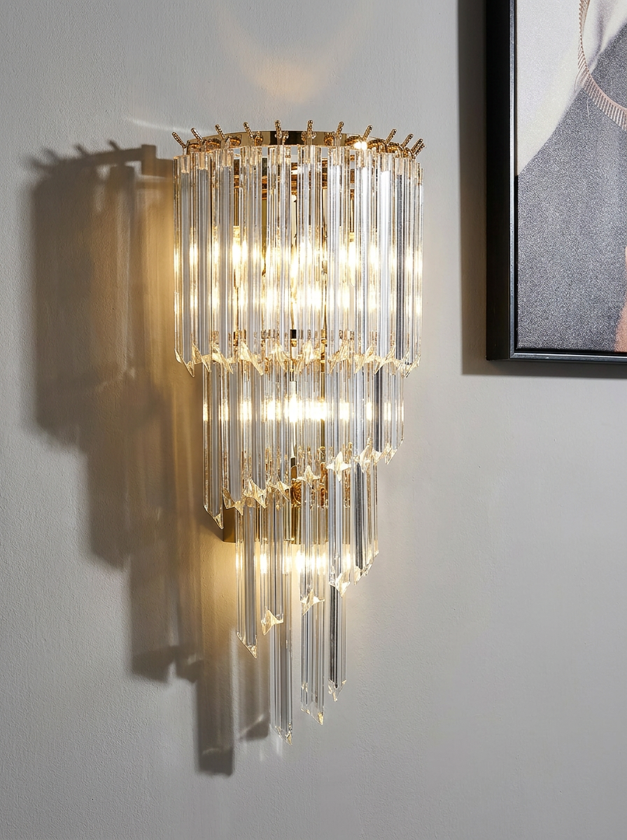 Ashbourne Crystal Wall Lamp