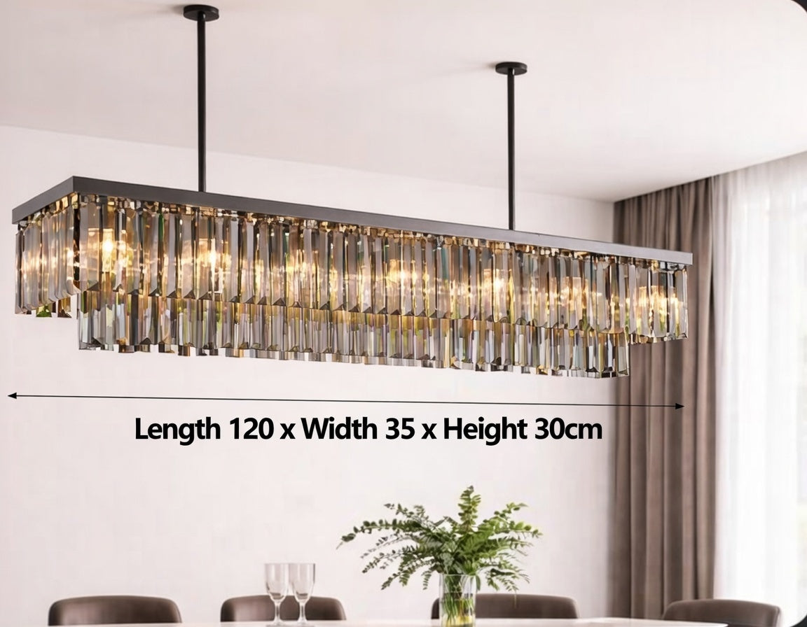 Katie Black Crystal Chandelier