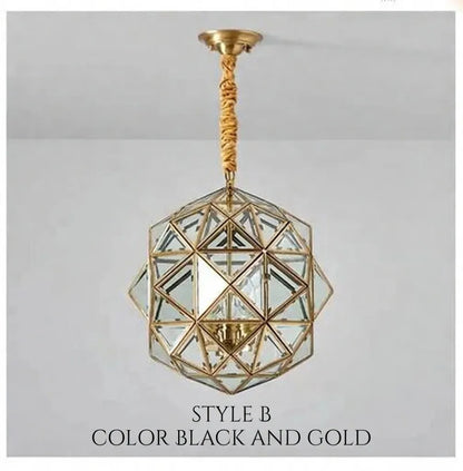 Polygon Glass Pendant Light