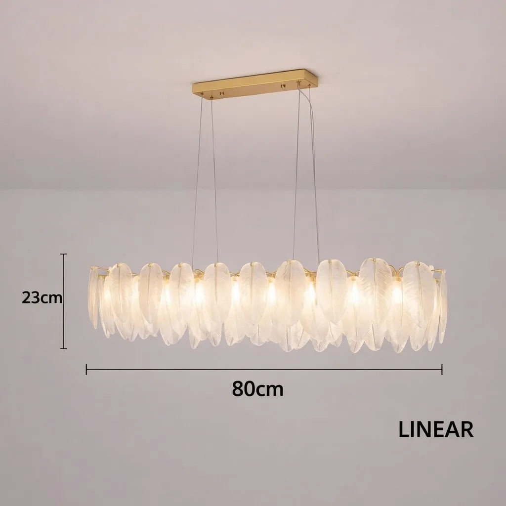 Feather Antique Chandelier