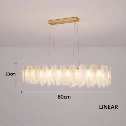 Feather Antique Chandelier