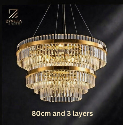 Orion Modern Crystal Chandelier | Zynella Interior