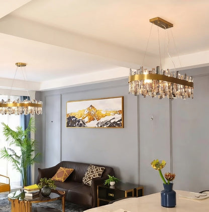 Princess Kate Crystal Flush Mount Chandelier | Zynella Interior