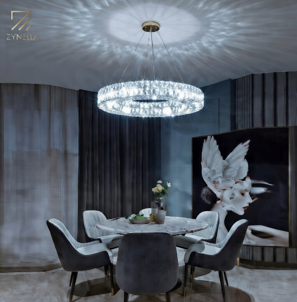 Phoebe Chrome Ring Chandelier