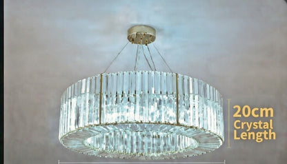 Emperor Chrome Crystal Ring Chandelier