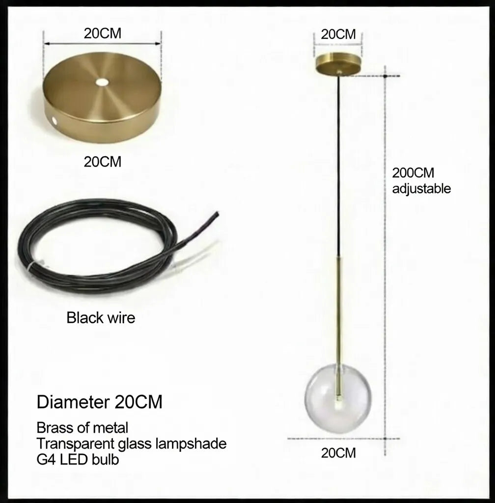 The Opal Globe Pendant Light