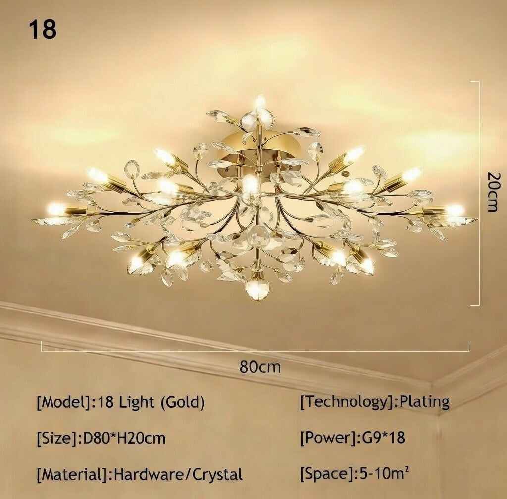 Flower Luxury Wall Chandelier