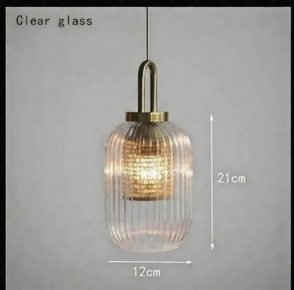 Arnault Fluted Glass Pendant