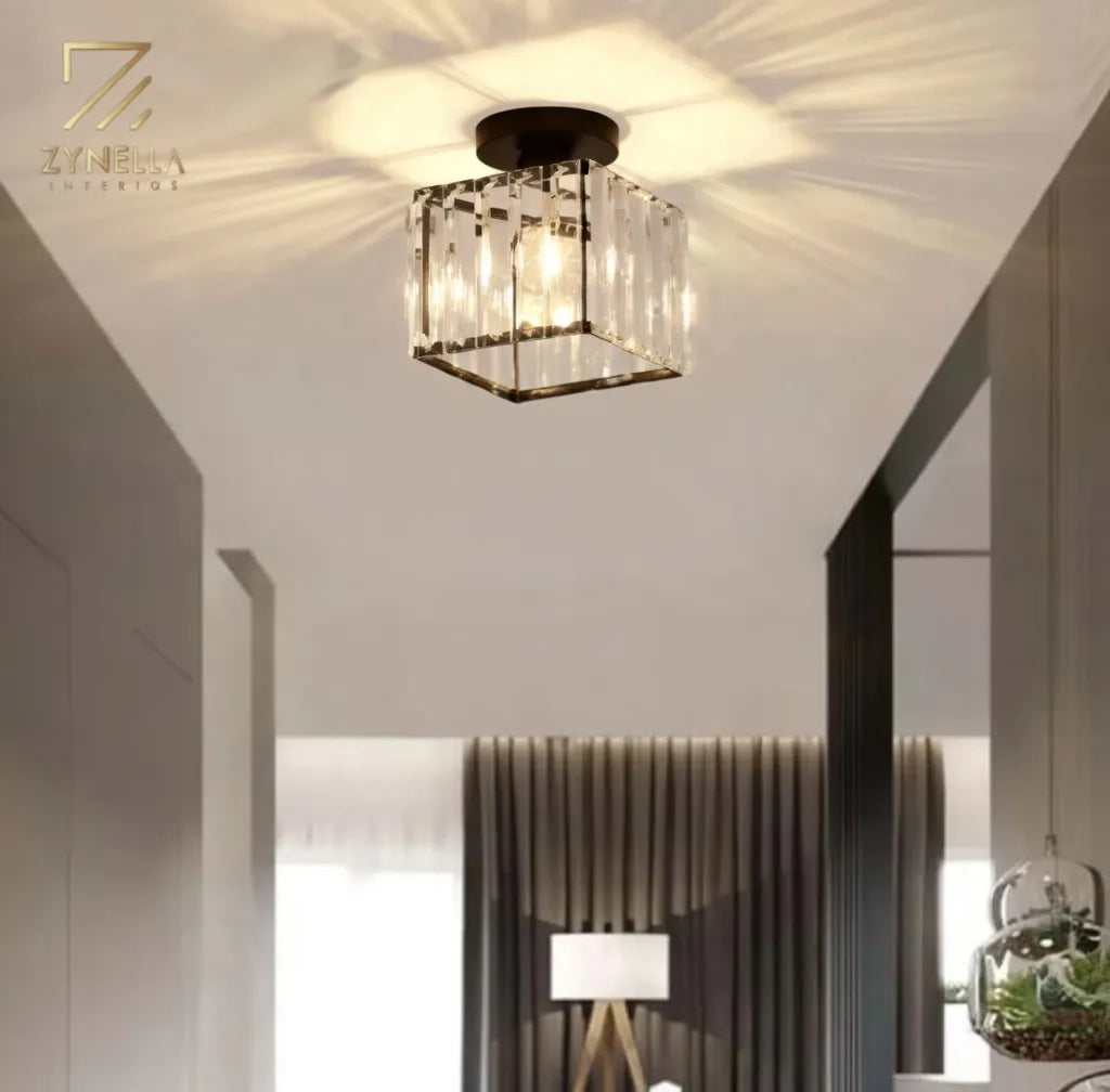 Modern Crystal Ceiling Light
