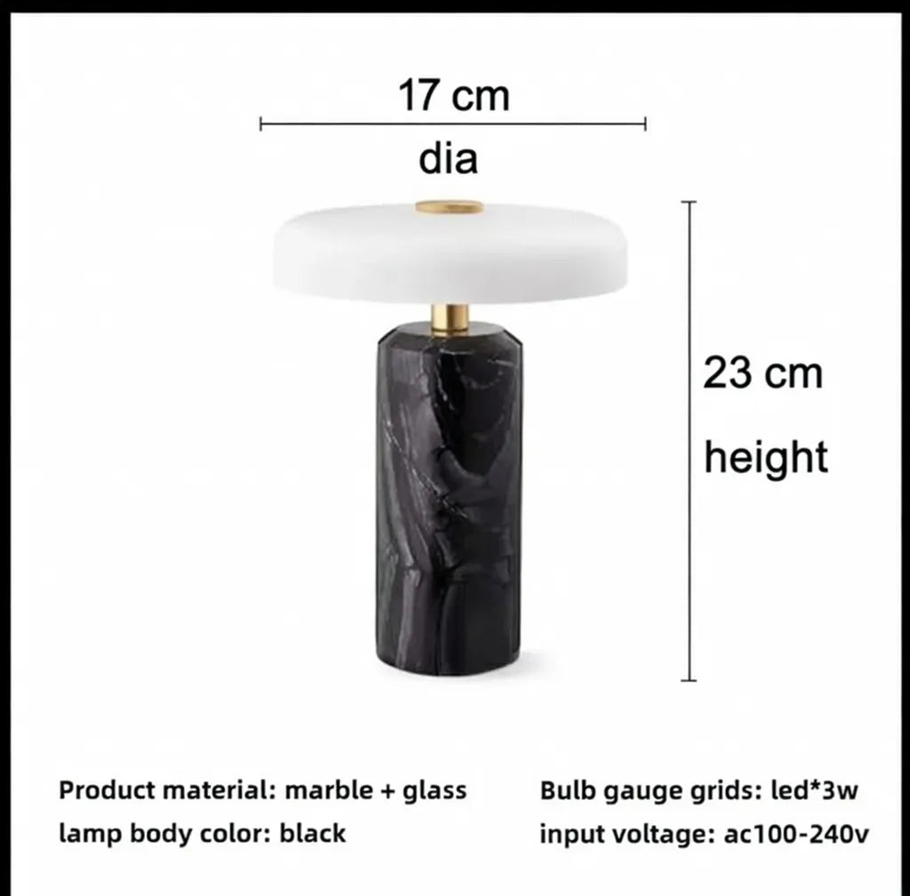 Aurora Elegant Marble Accent Lamp