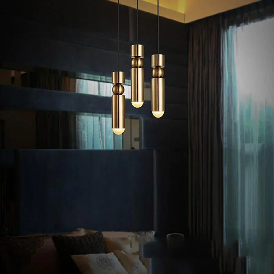 Golden Bullet Ceiling Lights