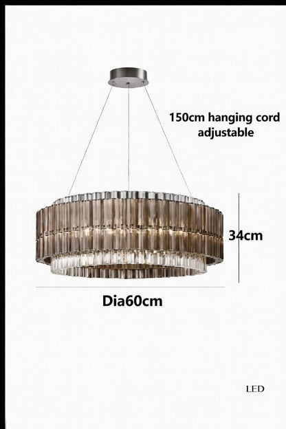 Mia Glass Modern Chandelier