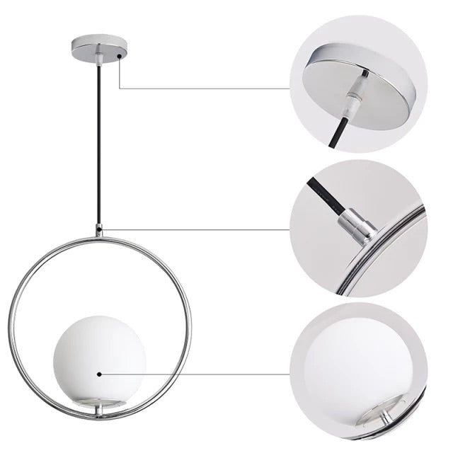 Astrid Scandinavian pendants Modern  Luxury Gold Frame Light Fitting - Zynella