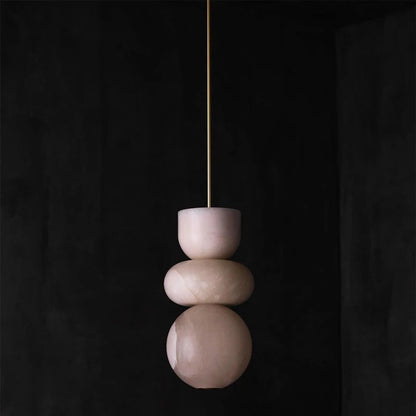 Enzo Marble Pendant Modern  Bohemian Rattan Woven Pendant - Zynella