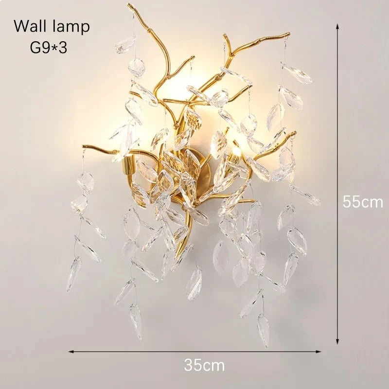 Zynella Luxury Crystal Branch Chandelier