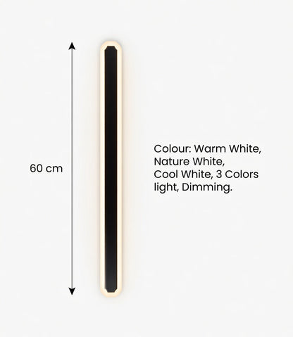 Zynella Linear Scepter: Slim Architectural LED Wall Sconce